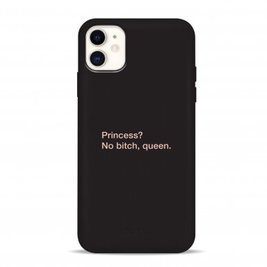 iPhone 11 dėklas Pump Silicone Minimalistic "Queen"