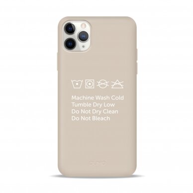 iPhone 11 Pro dėklas Pump Silicone Minimalistic "Instruction"