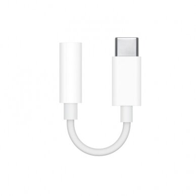 Audio adapteris Apple USB-C to 3.5mm MW2Q3ZM/A baltas