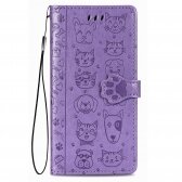 Samsung A546 A54 5G dėklas Cat-Dog violetinis