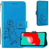 Samsung A135 A13 4G dėklas Flower Book mėlynas