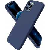 Apple iPhone 16 Pro Max dėklas Liquid Silicone 1.5mm tamsiai mėlynas