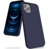 Apple iPhone 15 Plus dėklas Mercury Silicone Case tamsiai mėlynas