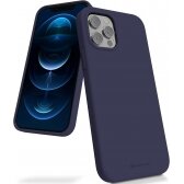 Apple iPhone 15 Pro dėklas Mercury Silicone Case tamsiai mėlynas