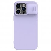 Apple iPhone 15 Plus dėklas Nillkin CamShield Silky Silicone šviesiai violetinis