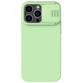 Apple iPhone 15 Pro dėklas Nillkin CamShield Silky Silicone šviesiai žalias
