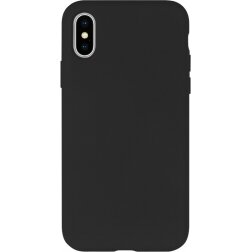 Apple iPhone X/XS dėklas Mercury Goospery "Silicone Case" juodas