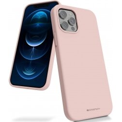 Samsung S928 S24 Ultra dėklas Mercury Silicone Case rožinio smėlio