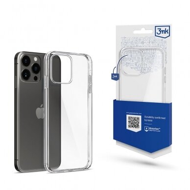 Apple iPhone 16 Pro Max dėklas 3mk Clear Case 1,2mm