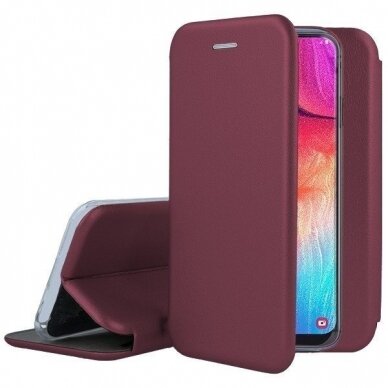 Xiaomi Redmi 9A dėklas Book Elegance bordo