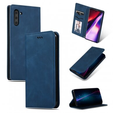 Huawei P20 Lite dėklas Business Style tamsiai mėlynas