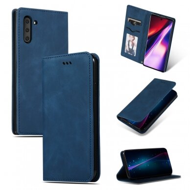 Xiaomi Redmi A3 dėklas Business Style tamsiai mėlynas