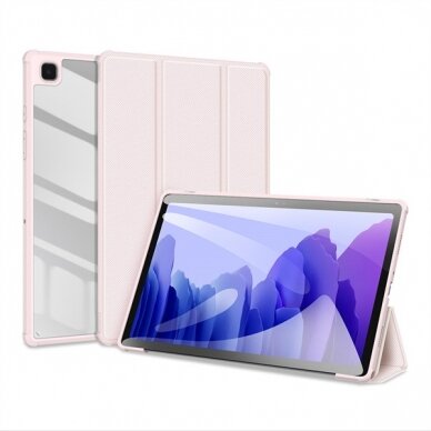 Samsung X800/X806 Tab S8 Plus/T730/T736B Tab S7 FE 2021/T970/T976B TAB S7 Plus dėklas Dux Ducis Toby rožinis