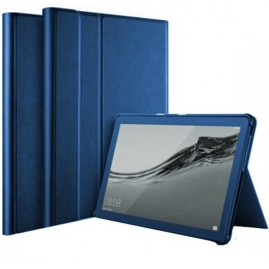 Samsung Tab A9 8.7 dėklas Folio Cover tamsiai mėlynas