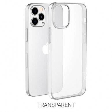 Apple iPhone 12 Pro Max dėklas Hoco TPU Magnetic Protective skaidrus