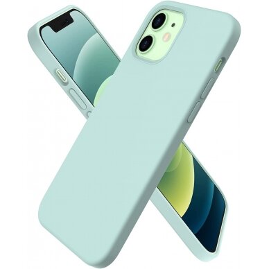 Apple iPhone 14 Plus dėklas Liquid Silicone 1.5mm mėtinis