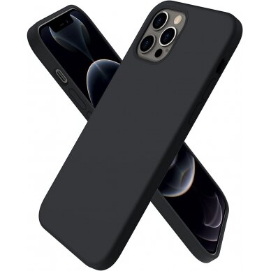 Xiaomi Redmi 9A/9AT dėklas Liquid Silicone 1.5mm juodas