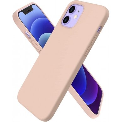 Xiaomi Redmi 9A/9AT dėklas Liquid Silicone 1.5mm rožinis