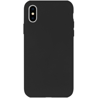 Apple iPhone X/XS dėklas Mercury Goospery "Silicone Case" juodas