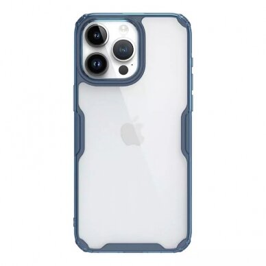 Apple iPhone 15 dėklas Nillkin Nature TPU Pro mėlynas