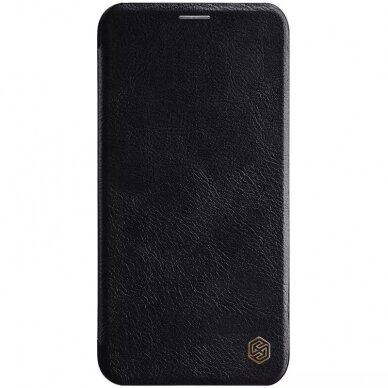 Samsung A346 A34 5G dėklas Nillkin Qin Leather juodas