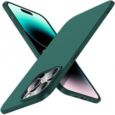 Apple iPhone 15 Pro dėklas X-Level Guardian tamsiai žalias