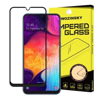 Huawei P40 LCD apsauginis stikliukas Wozinsky 5D pritaikytas dėklui juodas