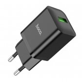 Įkroviklis buitinis Hoco N26 USB-A Quick Charge 3.0 18W juodas