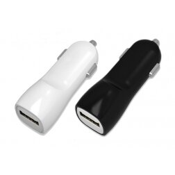 Įkroviklis automobilinis Tellos su USB jungtimi (dual) (1A+2A) juodas