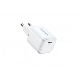 Įkroviklis buitinis Ugreen CD318 Nexode GaN USB-C 20W baltas