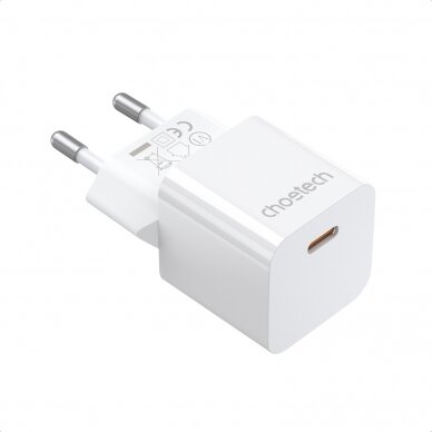 Įkroviklis Choetech PD5010 USB-C PD20W GaN baltas