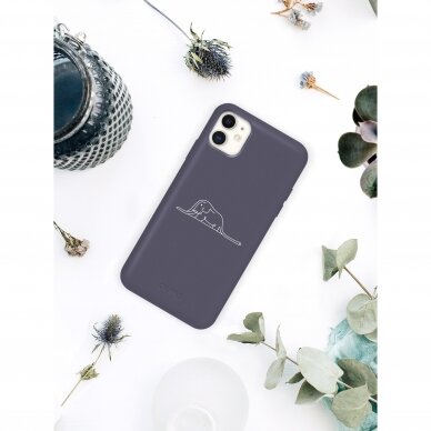 iPhone 11 dėklas Pump Silicone Minimalistic "Elephant In A Boa" 1