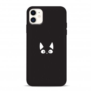 iPhone 11 dėklas Pump Silicone Minimalistic "Funny Cat"