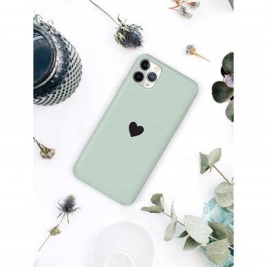 iPhone 11 Pro dėklas Pump Silicone Minimalistic "Black Heart" 2