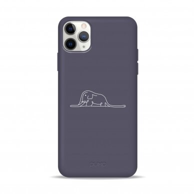 iPhone 11 Pro dėklas Pump Silicone Minimalistic "Elephant In A Boa"