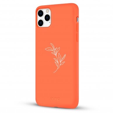 iPhone 11 Pro dėklas Pump Silicone Minimalistic "Flower Branch" 3