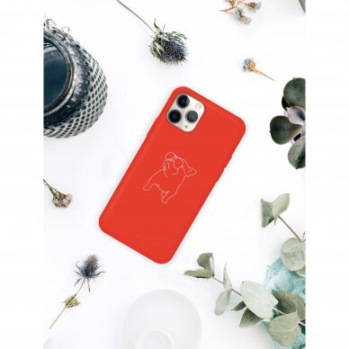 iPhone 11 Pro dėklas Pump Silicone Minimalistic "Pug With" 1