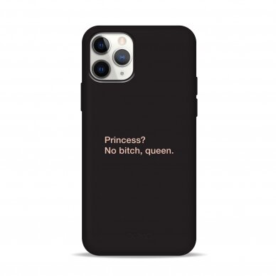 iPhone 11 Pro dėklas Pump Silicone Minimalistic "Queen"