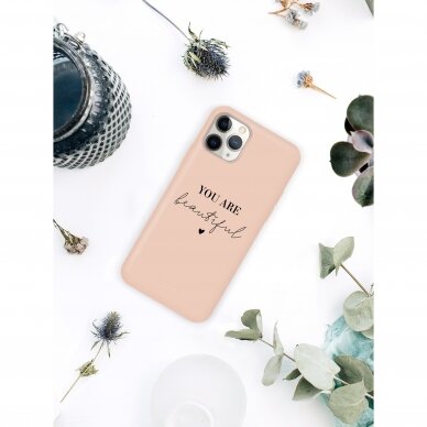 iPhone 11 Pro dėklas Pump Silicone Minimalistic "You Are Beautiful" 1