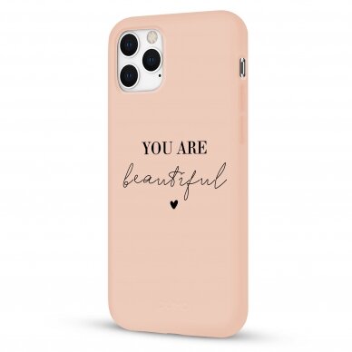 iPhone 11 Pro dėklas Pump Silicone Minimalistic "You Are Beautiful" 3