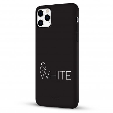 iPhone 11 Pro Max dėklas Pump Silicone Minimalistic "Black&White" 3