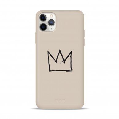 iPhone 11 Pro Max dėklas Pump Silicone Minimalistic "Crown"