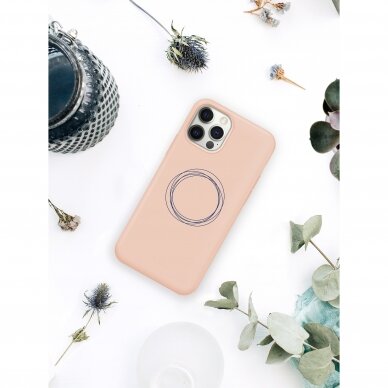 iPhone 12 / 12 Pro dėklas Pump Silicone Minimalistic "Circles On Light" 1