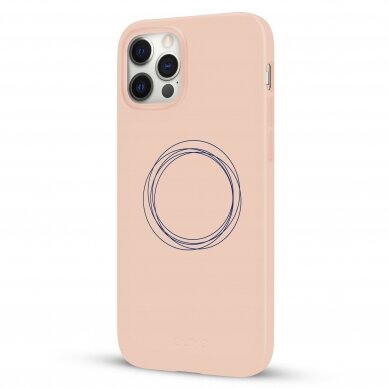 iPhone 12 / 12 Pro dėklas Pump Silicone Minimalistic "Circles On Light" 3