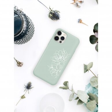 iPhone 12 / 12 Pro dėklas Pump Silicone Minimalistic "Floral" 1