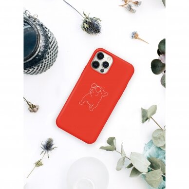 iPhone 12 / 12 Pro dėklas Pump Silicone Minimalistic "Pug With" 1