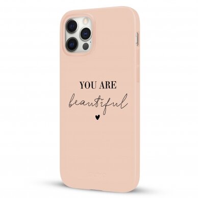 iPhone 12 / 12 Pro dėklas Pump Silicone Minimalistic "You Are Beatufull" 3