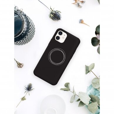 iPhone 12 Mini dėklas Pump Silicone Minimalistic "Circles On Dark" 1