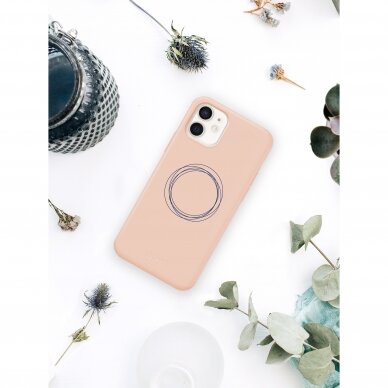 iPhone 12 Mini dėklas Pump Silicone Minimalistic "Circles On Light" 1