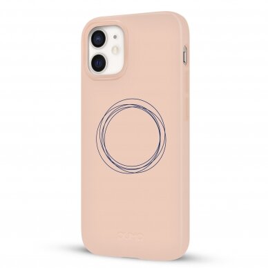 iPhone 12 Mini dėklas Pump Silicone Minimalistic "Circles On Light" 3